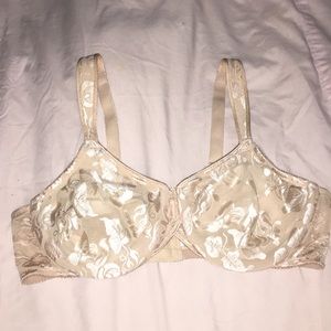 40c tan nude cream floral sexy cute women’s bra